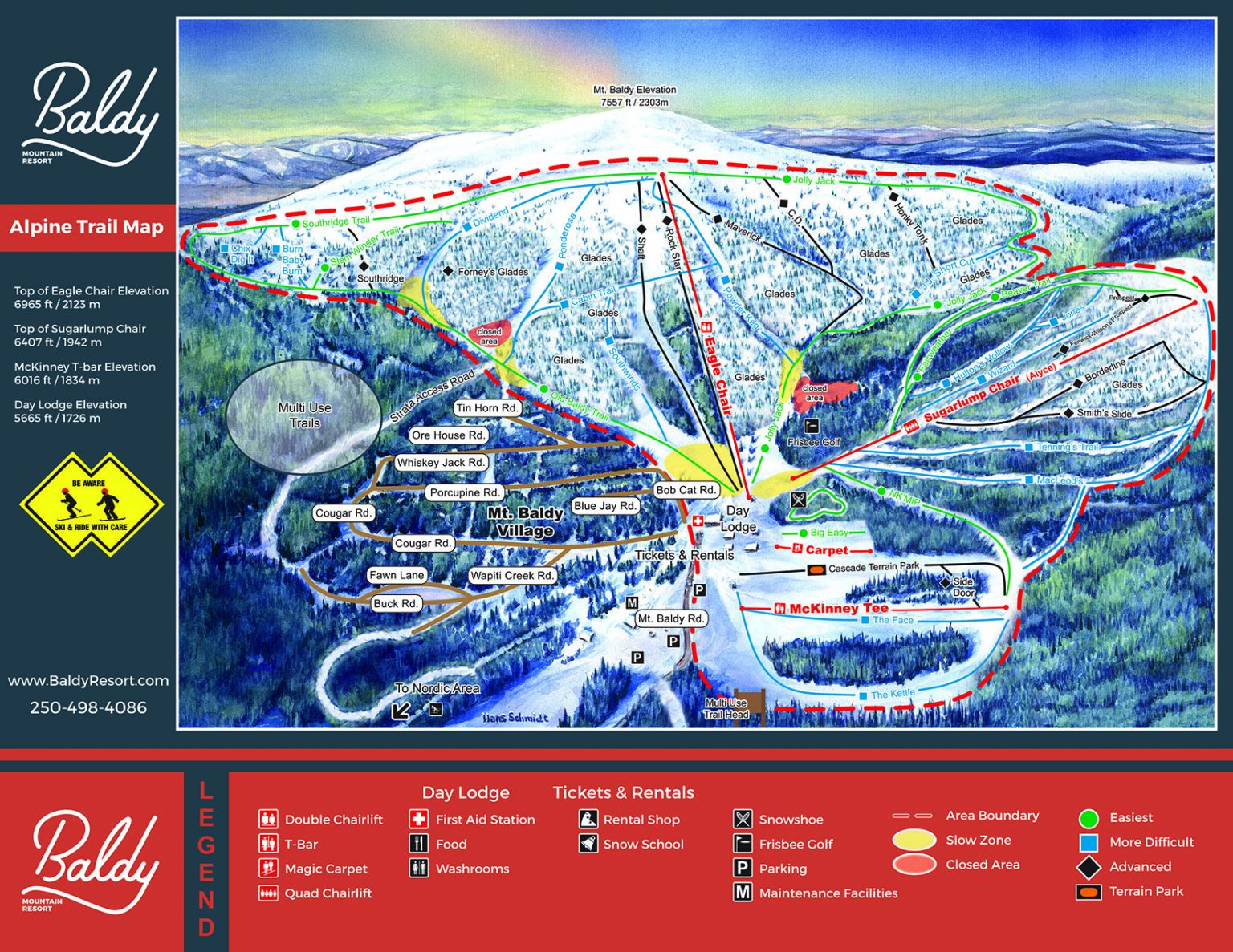Trails and maps - Baldy