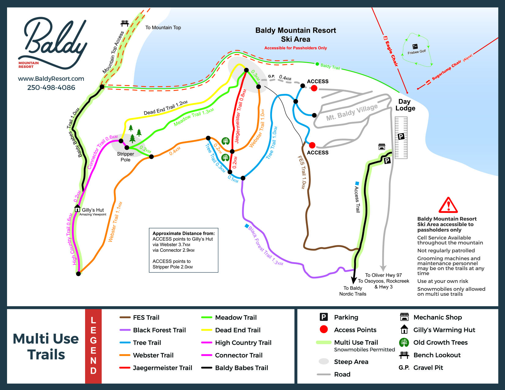 Trails and maps Baldy