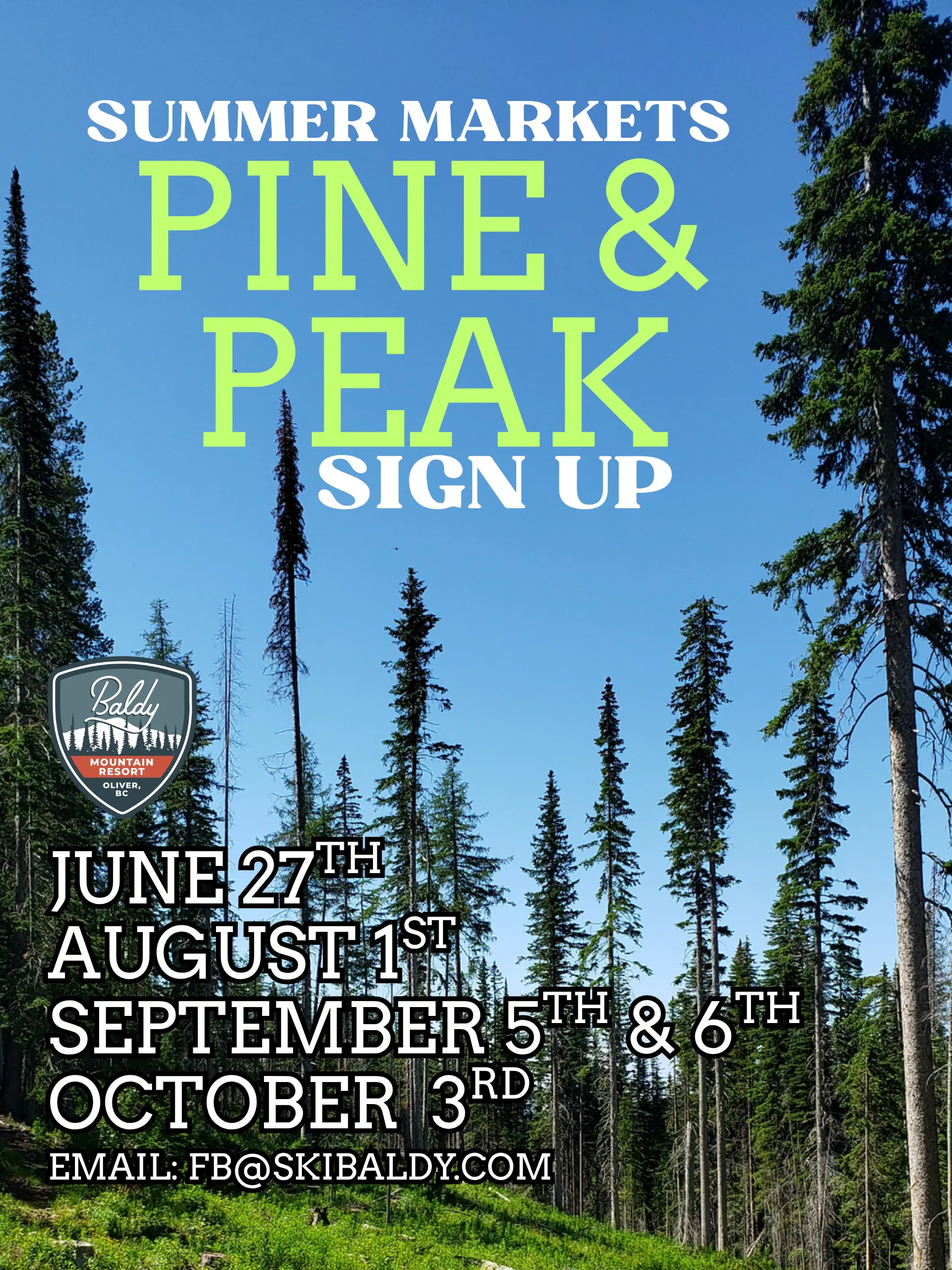 Pine and peak updated dates